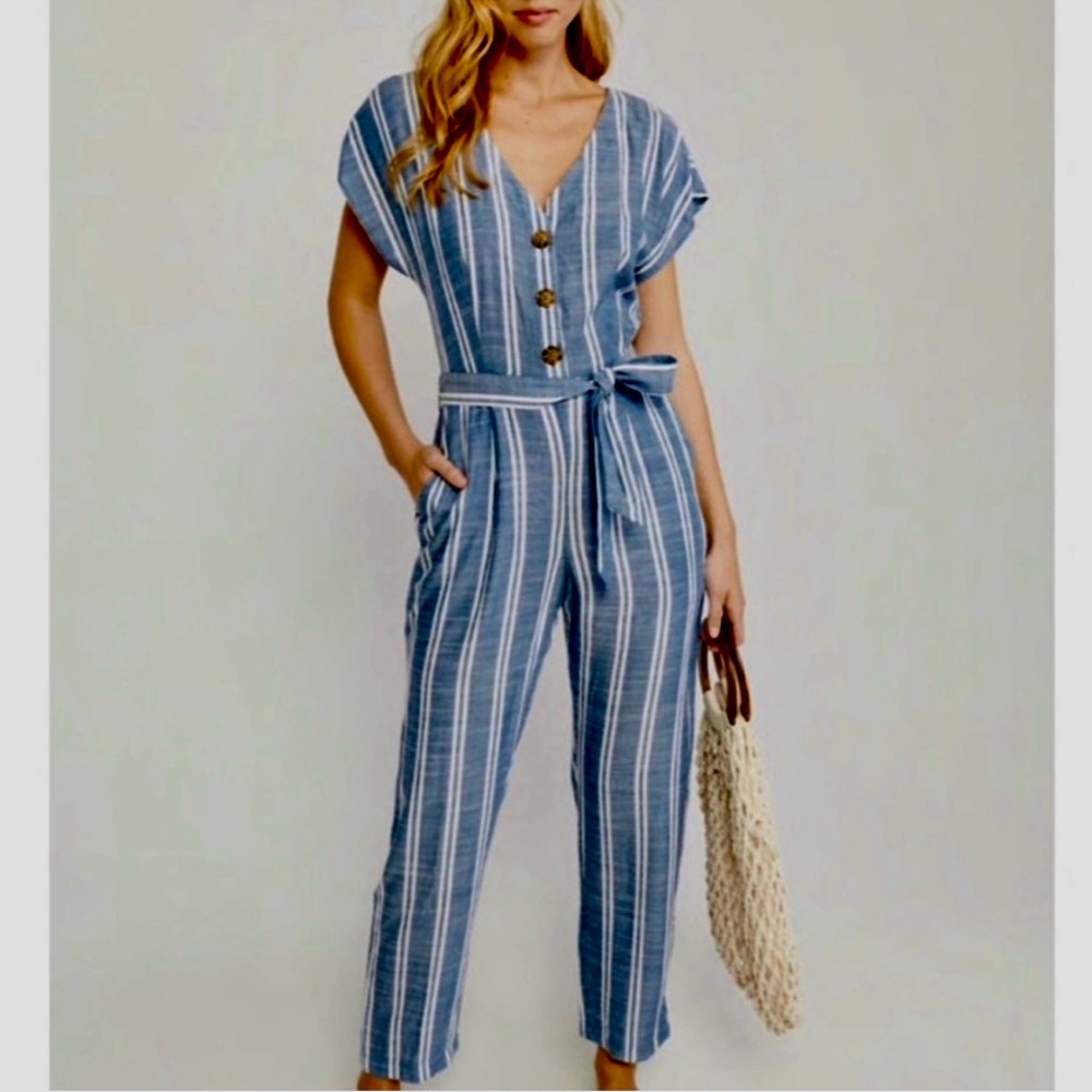 Abercrombie & Fitch Striped Jumpsuit